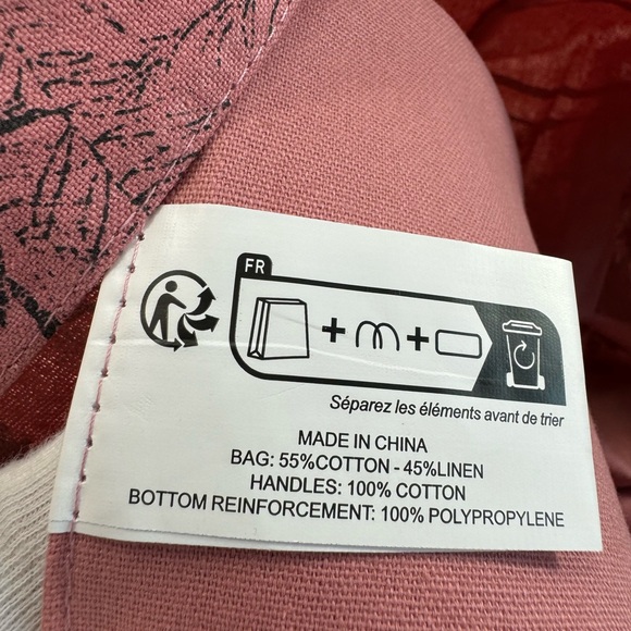 Christian Dior Tote Canvas Bag Book Large Dioriviera Pink Fabric - Picture 4 of 5